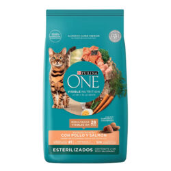ONE Gato Esterilizado Pollo y Salmón